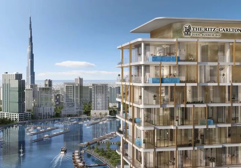 Exterior at The Ritz-Carlton Residences in Business Bay Dubai