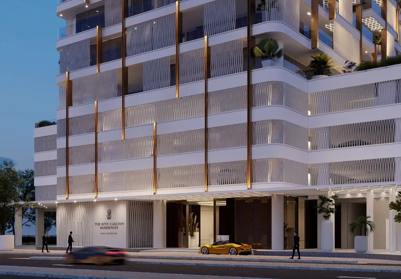 Exterior at The Ritz-Carlton Residences in Business Bay Dubai