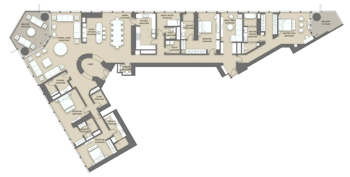 Sobha The S at Sobha Hartland II floor plan