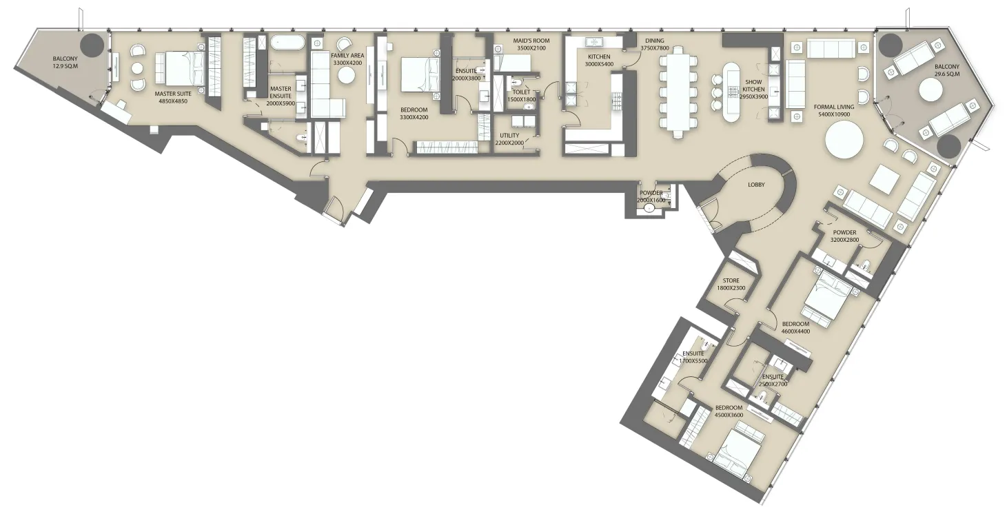 Sobha The S at Sobha Hartland II floor plan