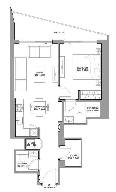 Sobha The Serene at Sobha Central floor plan