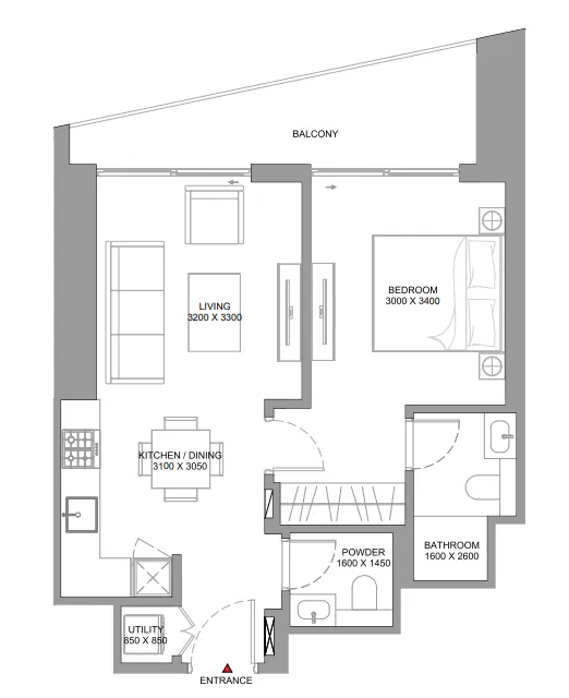Sobha The Serene at Sobha Central floor plan