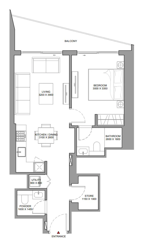 Sobha The Serene at Sobha Central floor plan