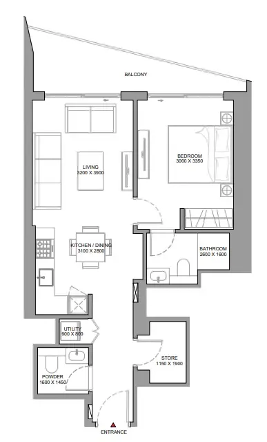 Sobha The Serene at Sobha Central floor plan