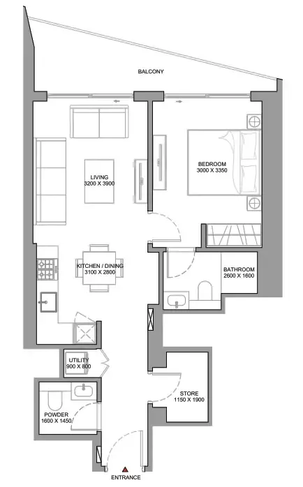 Sobha The Serene at Sobha Central floor plan