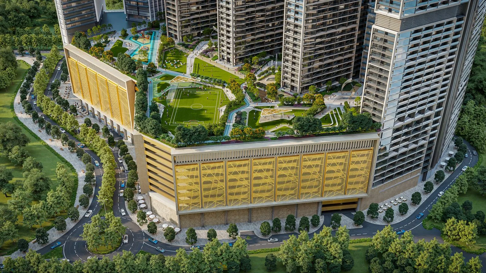 Exterior at The Serene at Sobha Central in Sobha Central Dubai