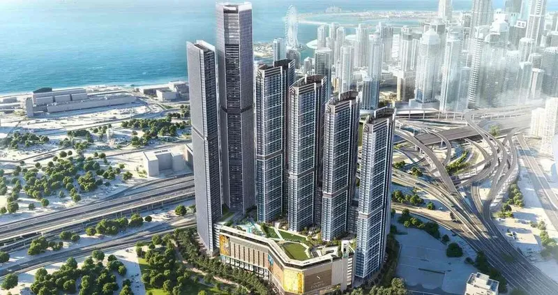 Exterior at The Serene at Sobha Central in Sobha Central Dubai