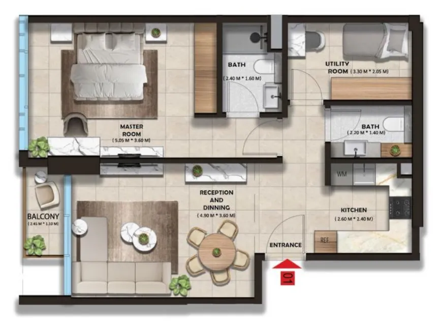 Esnaad Real Estate Development The Spark By Esnaad floor plan