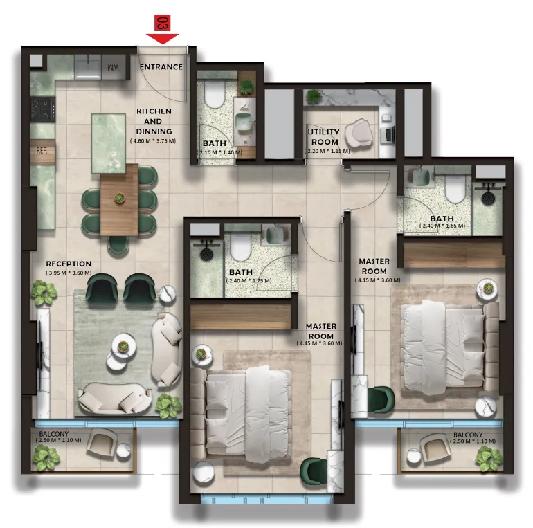 Esnaad Real Estate Development The Spark By Esnaad floor plan