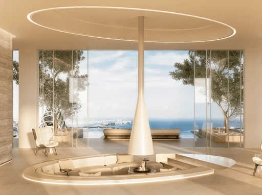 The Sunken Lounge amenity image at The Chedi Private Residences