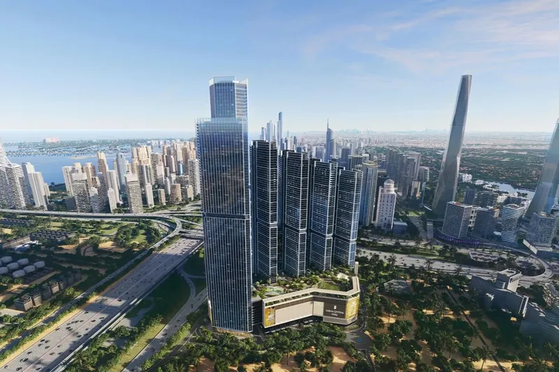 Exterior at The Tranquil at Sobha Central in Sobha Central Dubai