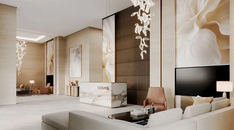 Lobby at The Tranquil at Sobha Central in Sobha Central Dubai