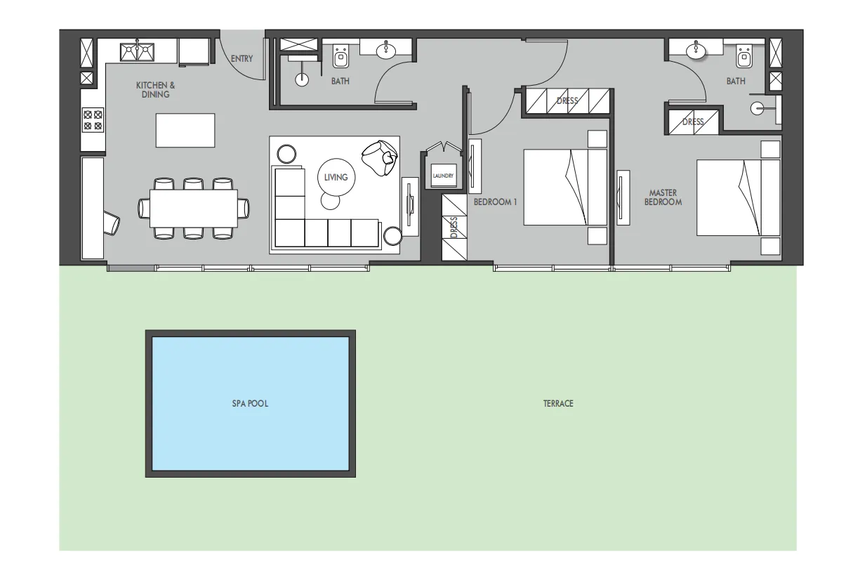 Prestige One Developments The Waterway floor plan