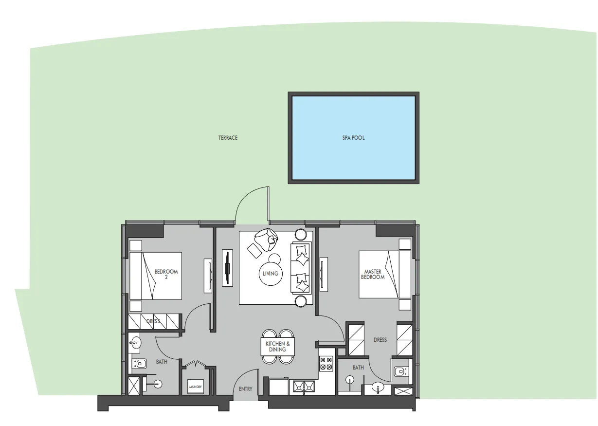 Prestige One Developments The Waterway floor plan