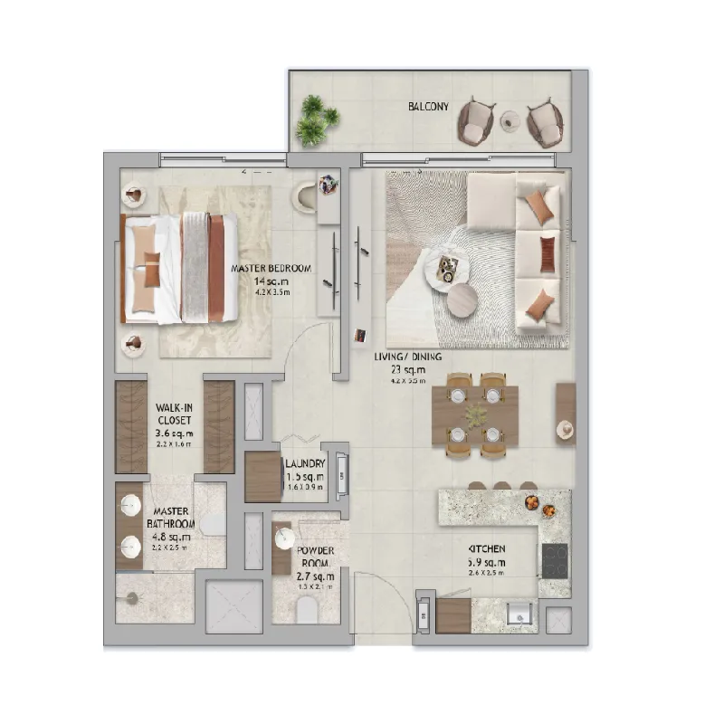 ALDAR The Wilds Residences floor plan