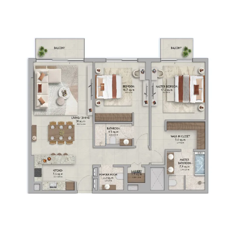 ALDAR The Wilds Residences floor plan