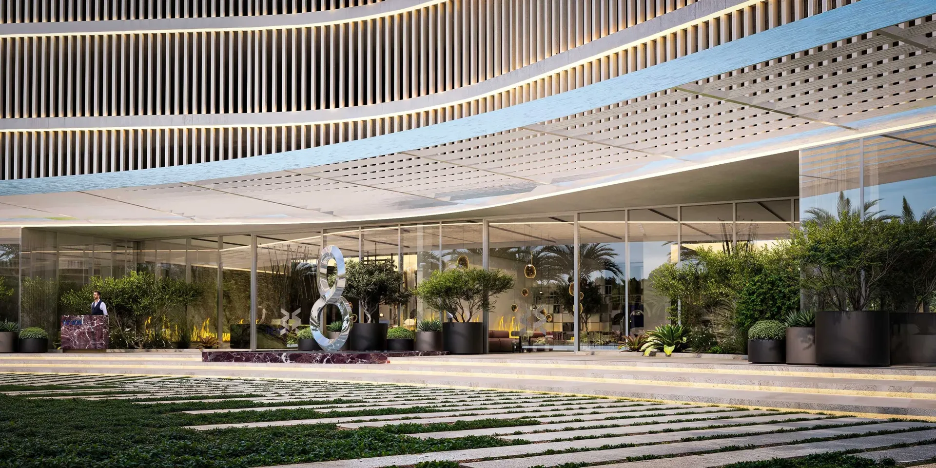 Exterior at The WOW Tower in Dubai Land Residence Complex Dubai