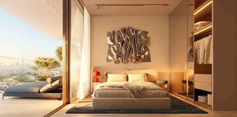 Interior at The WOW Tower in Dubai Land Residence Complex Dubai
