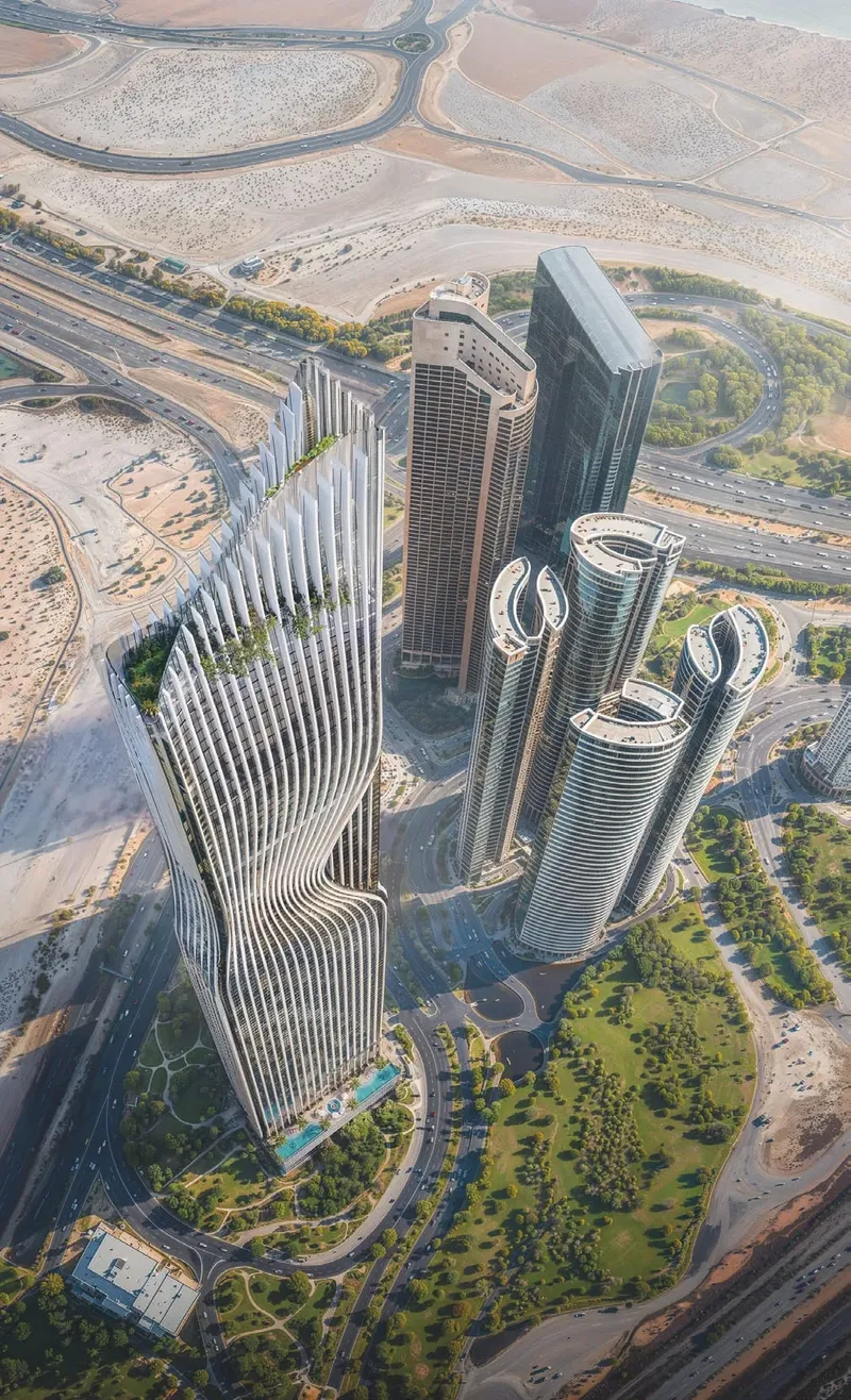 Exterior at Tiger Sky Tower in Business Bay Dubai