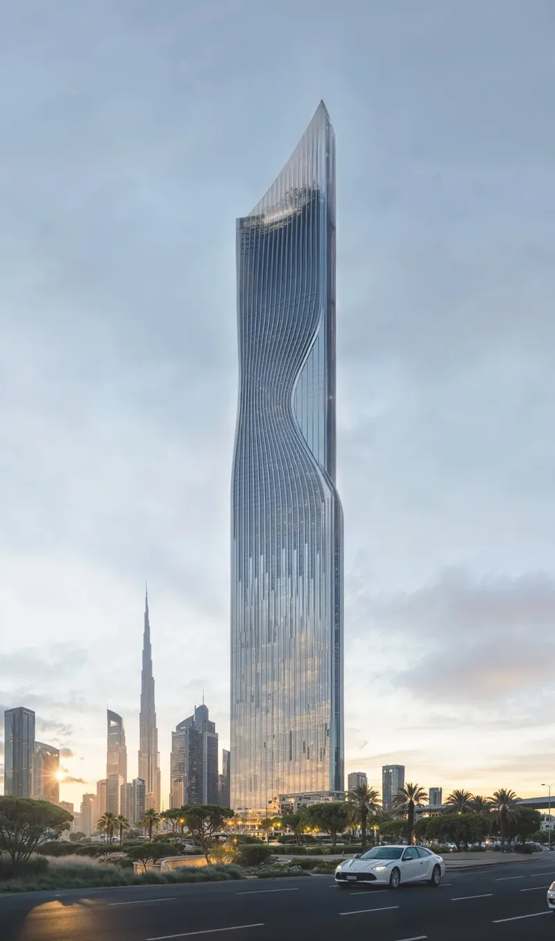 Exterior at Tiger Sky Tower in Business Bay Dubai