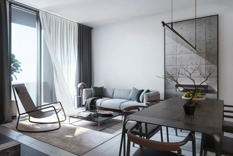 Interior at Tiraz Apartments in Sharjah