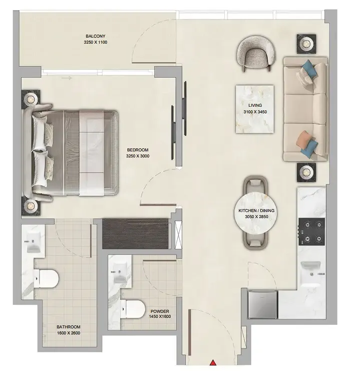 Sobha Tranquil Beach Residences floor plan