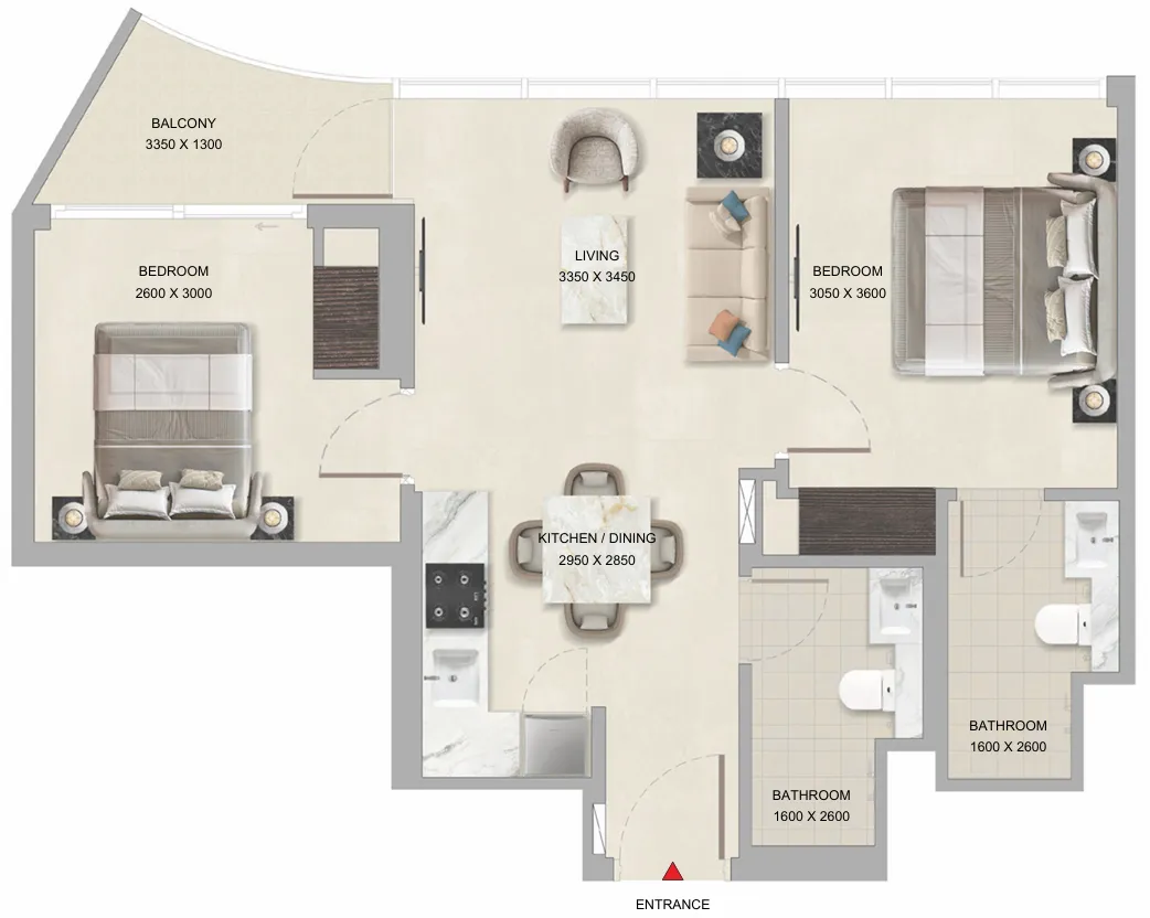 Sobha Tranquil Beach Residences floor plan
