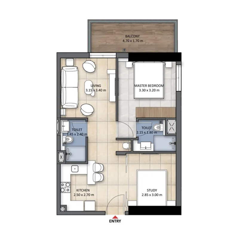 Wellcube.life Tranquil Wellness Tower floor plan