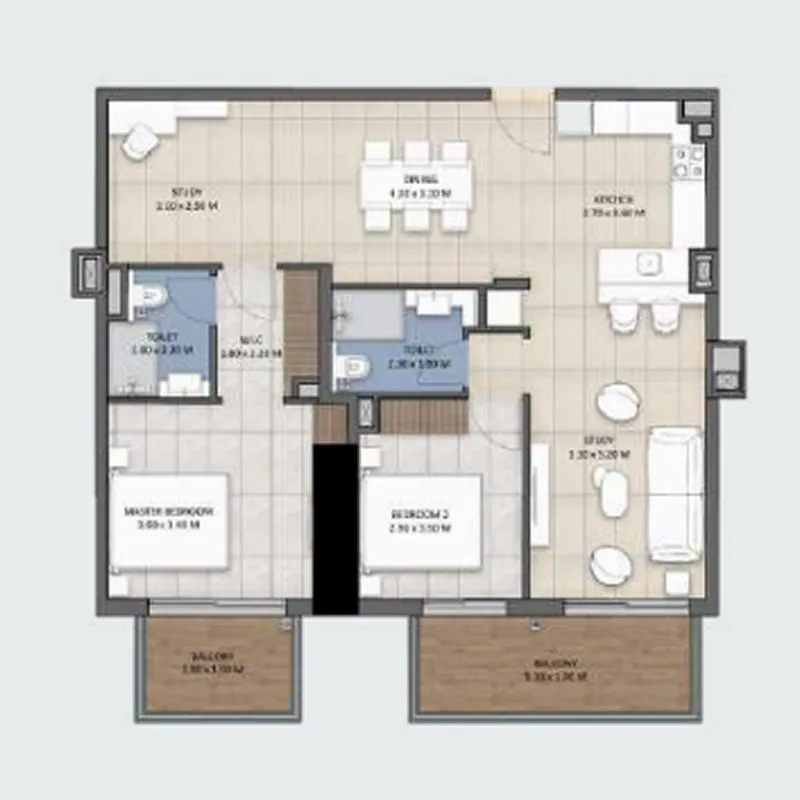 Wellcube.life Tranquil Wellness Tower floor plan