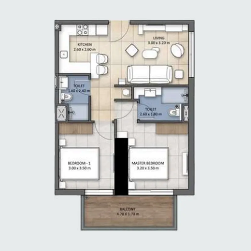 Wellcube.life Tranquil Wellness Tower floor plan