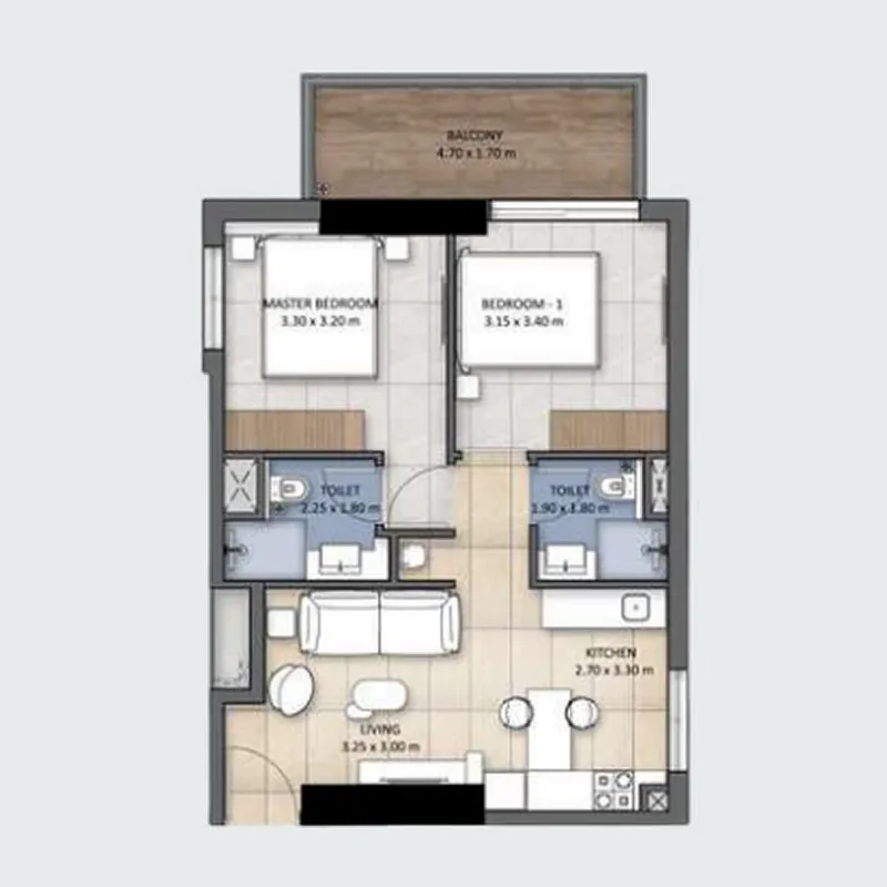 Wellcube.life Tranquil Wellness Tower floor plan