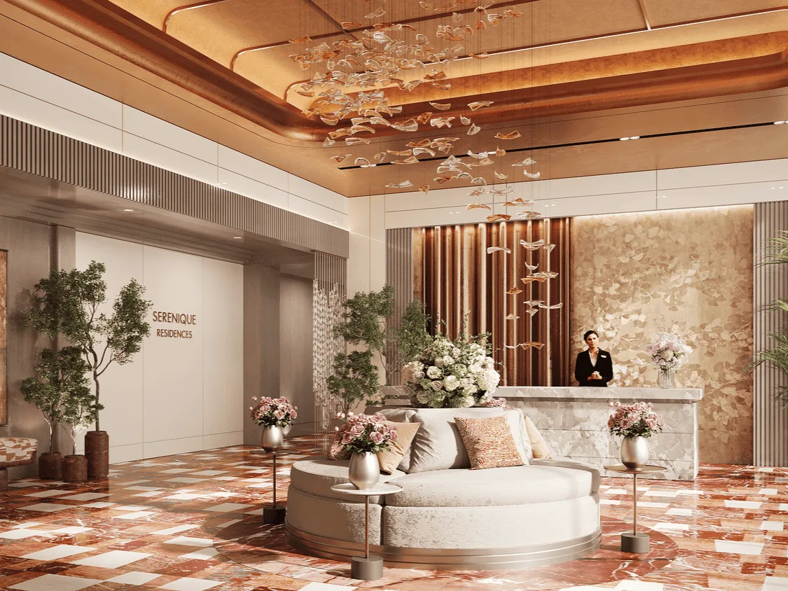 Fakhruddin Properties Development Treppan Serenique Residences Lobby