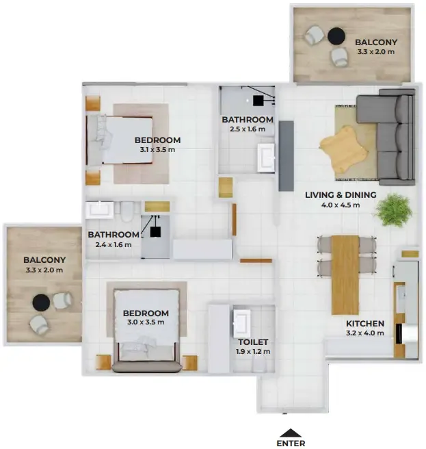 Fakhruddin Properties Development Treppan Tower floor plan