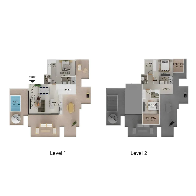 Fakhruddin Properties Development Treppan Tower floor plan