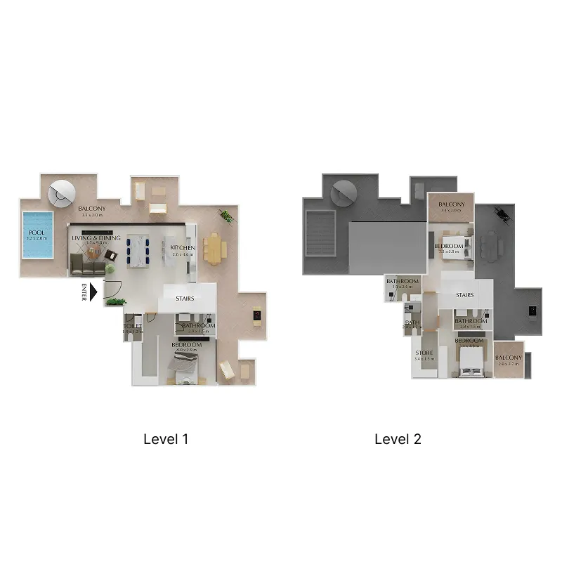 Fakhruddin Properties Development Treppan Tower floor plan
