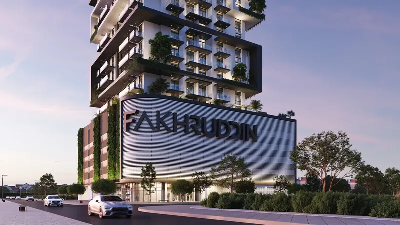 Exterior at Treppan Tower in JVT (Jumeirah Village Triangle) Dubai