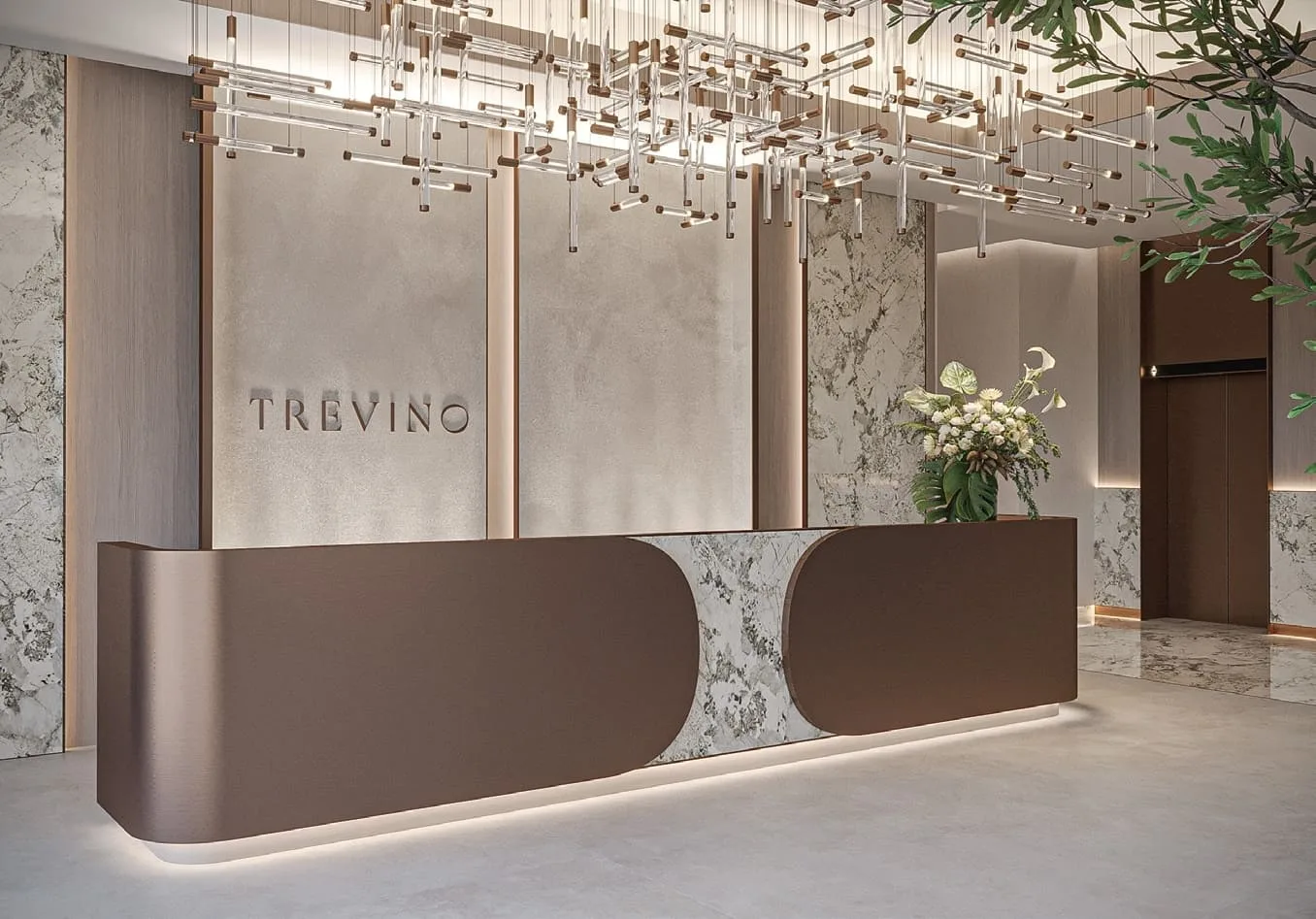 Lobby at Trevino in JVC (Jumeirah Village Circle) Dubai