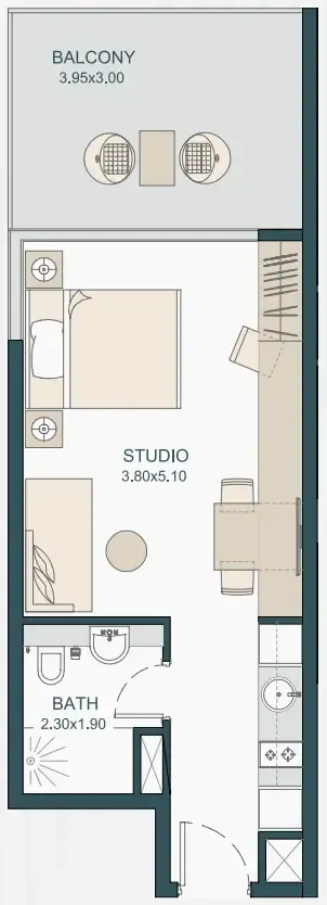 Deyaar Tria floor plan