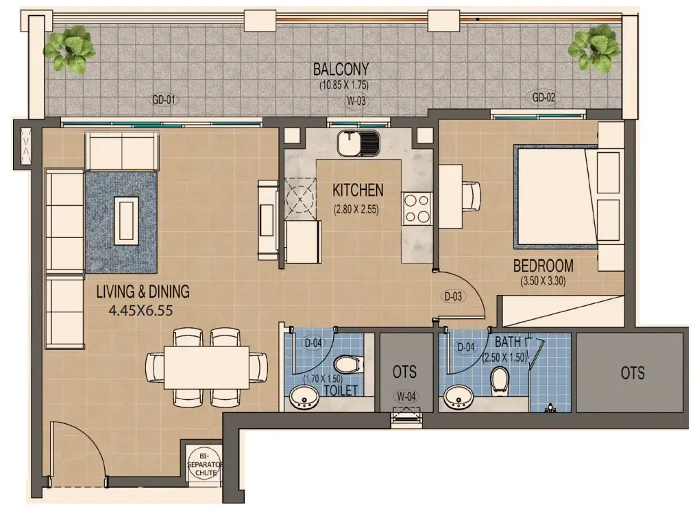 Purvanchal Development Triana Residences floor plan