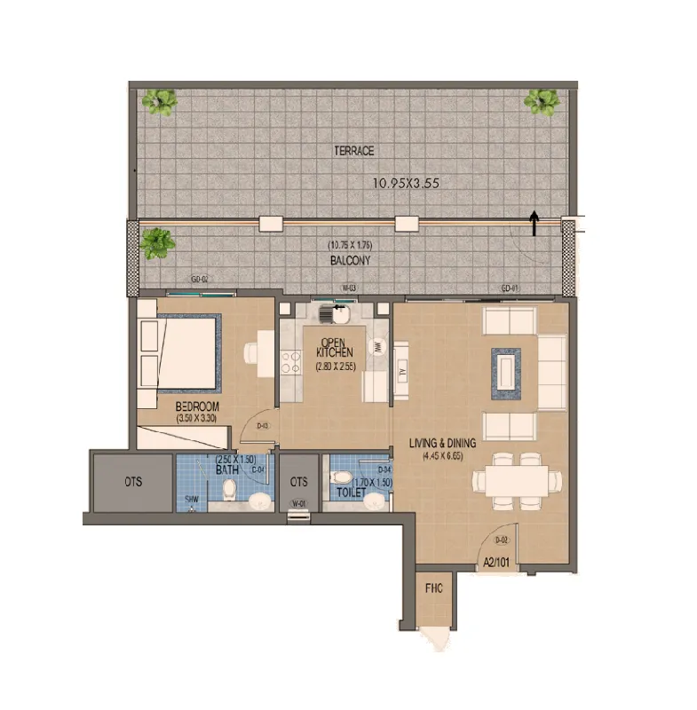 Purvanchal Development Triana Residences floor plan