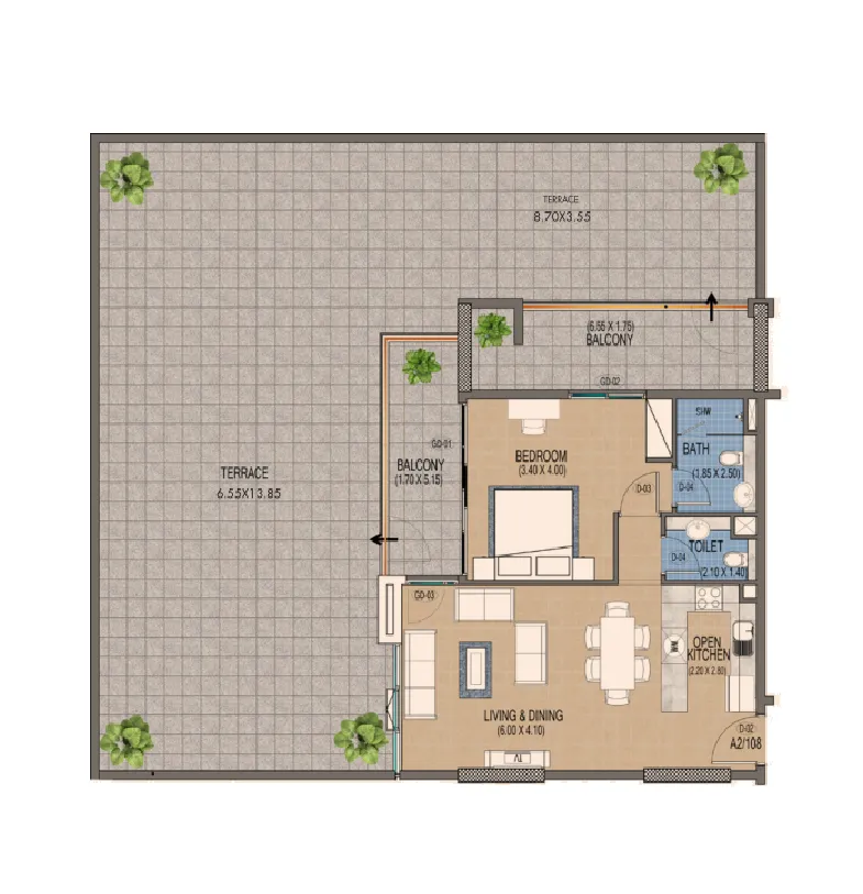 Purvanchal Development Triana Residences floor plan