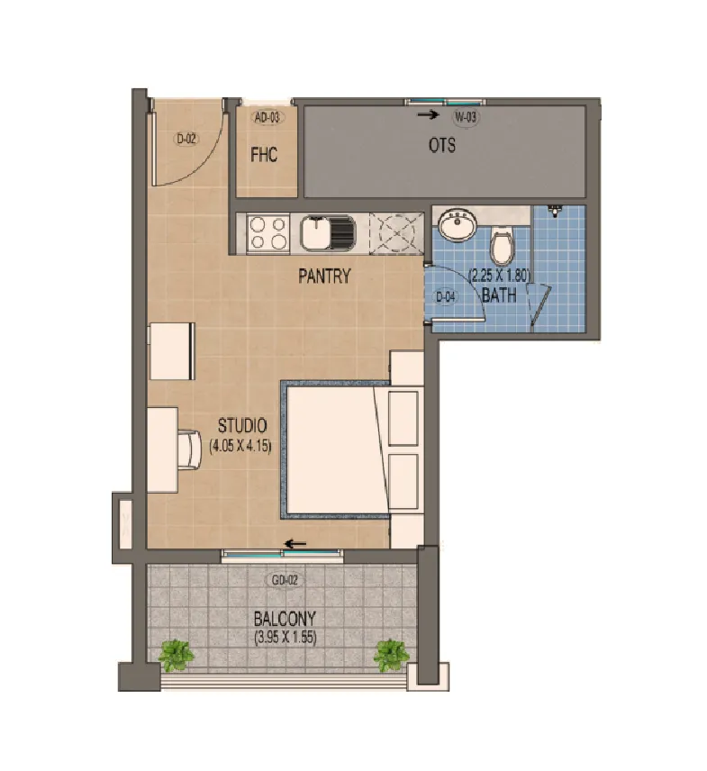 Purvanchal Development Triana Residences floor plan