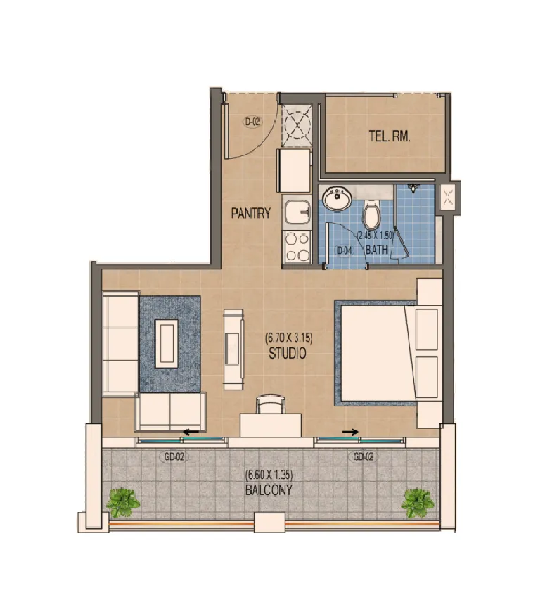 Purvanchal Development Triana Residences floor plan