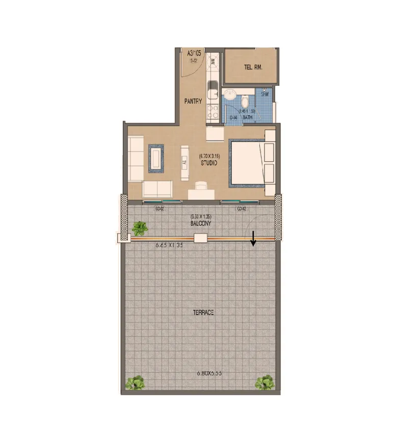Purvanchal Development Triana Residences floor plan