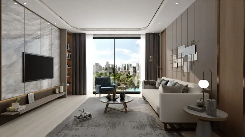 Interior at Trinity in Arjan Dubai