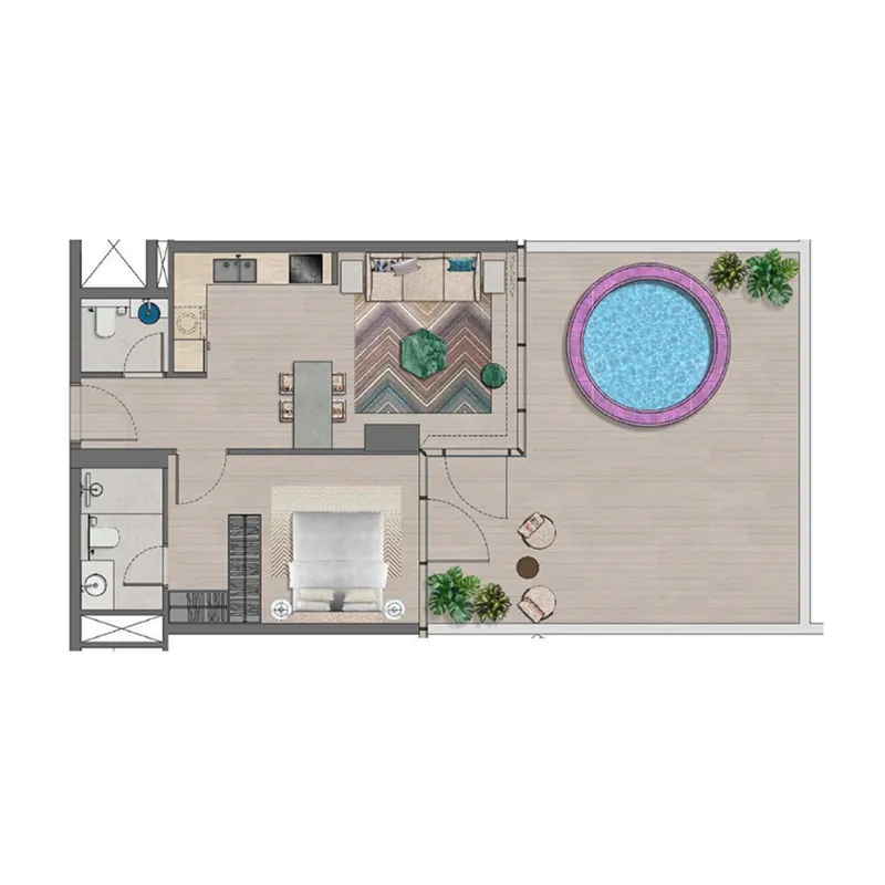 Durar Group Trio Isle floor plan