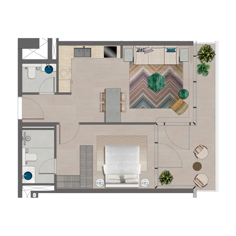 Durar Group Trio Isle floor plan