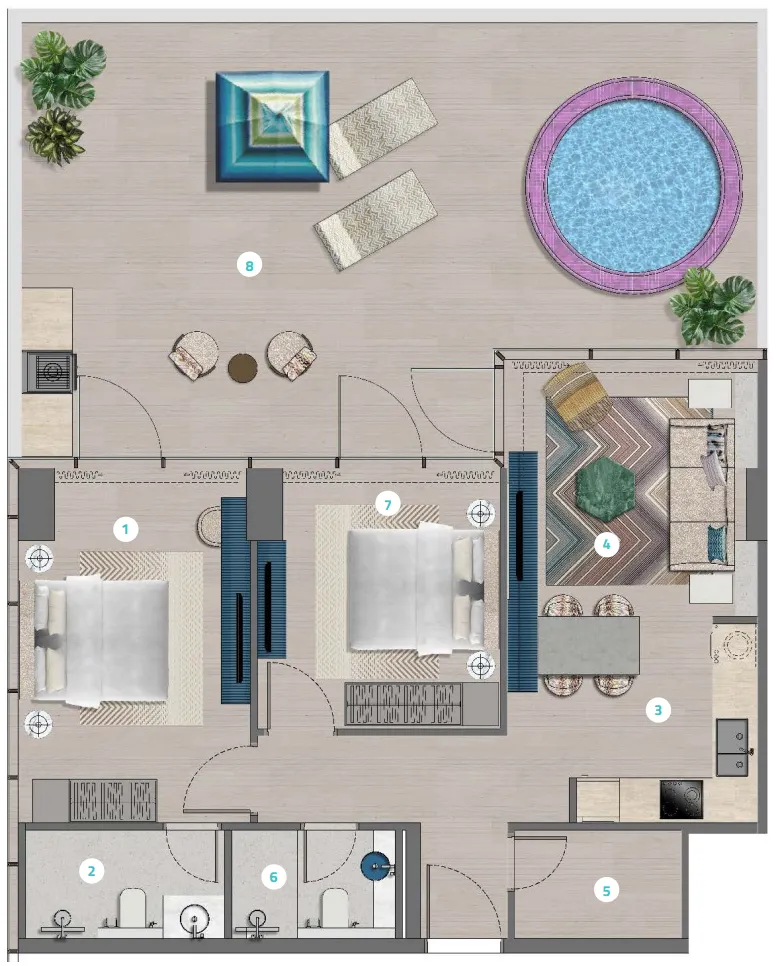 Durar Group Trio Isle floor plan