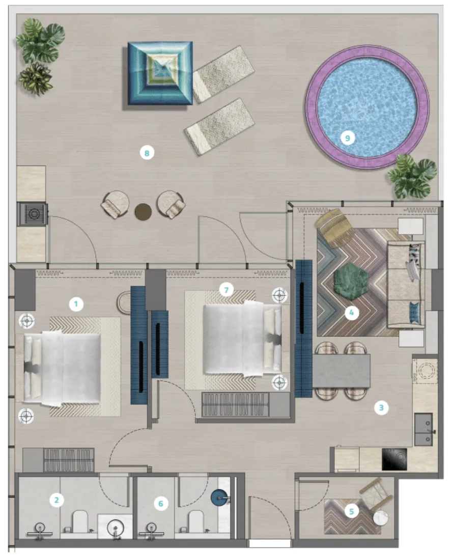 Durar Group Trio Isle floor plan