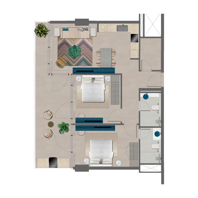 Durar Group Trio Isle floor plan